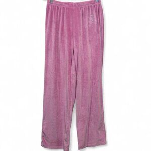 Y2K Juicy Couture Bubblegum Pink Velour Track Pants Size Small